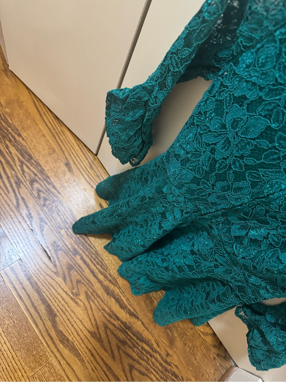 Rare Editions Teal Lace Formal Dress for Girls